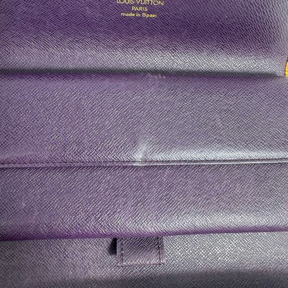 Louis Vuitton Epi Leather Sarah Wallet Yellow Long Bifold Purse Made in Spain - Picture 7 of 12